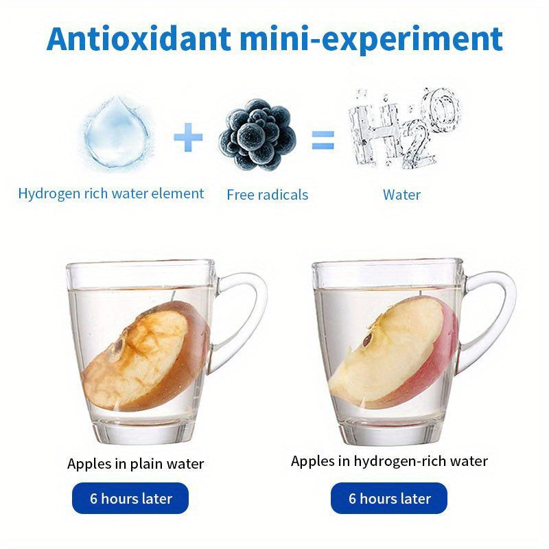 Rechargeable Water Ionizer Bottle with Filtration 420ml for Home Travel Office