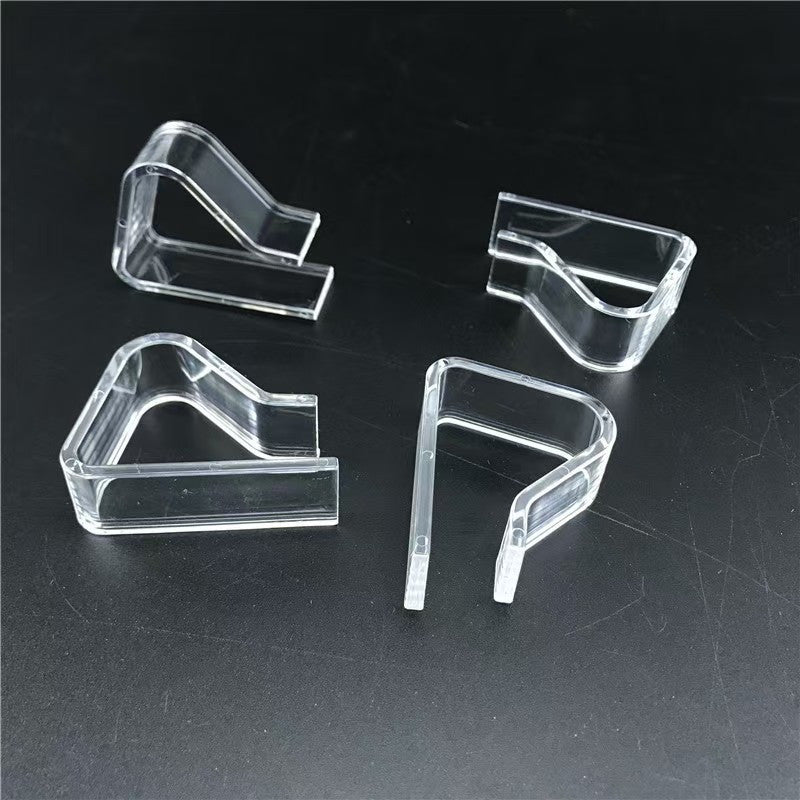 Tablecloth Fixing Clips Set, Transparent, Anti-Slip, Kitchen and Party Use