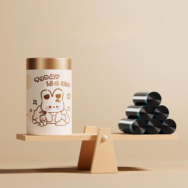 Chakana oshxona tortma chiqindi sumkasi, bosma dizayni, kuchaytirilgan sig'imi, qalin material va mustahkam muhr bilan