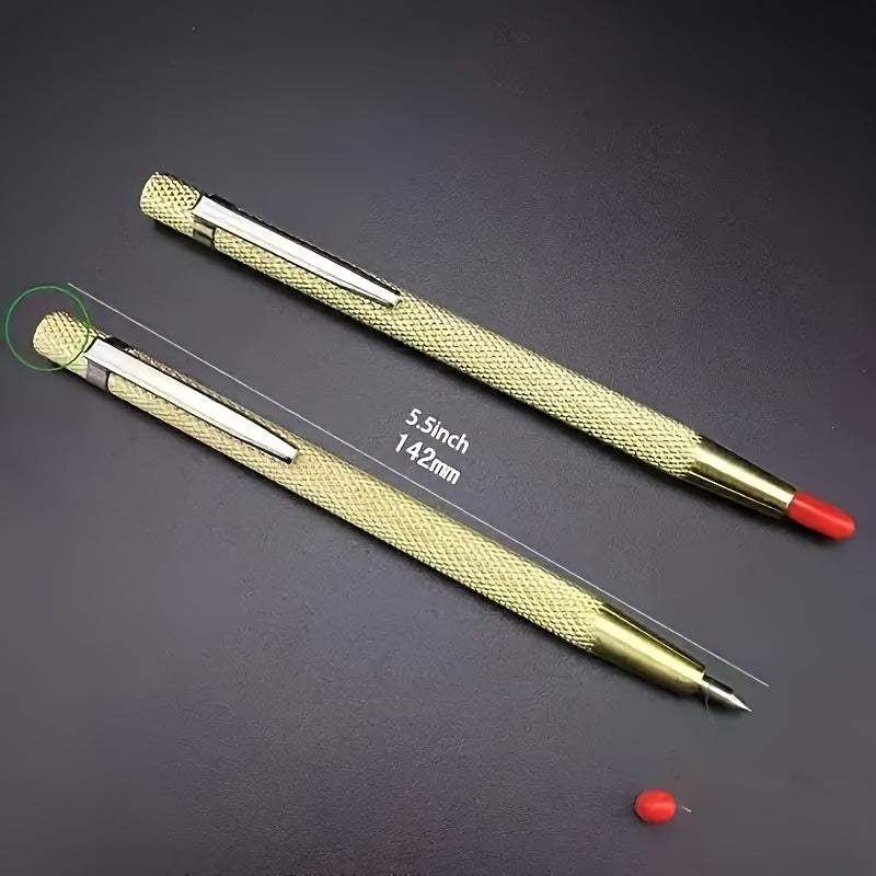 2pcs Tungsten Steel Marker Pens for Glass Metal Tile Marble Surfaces