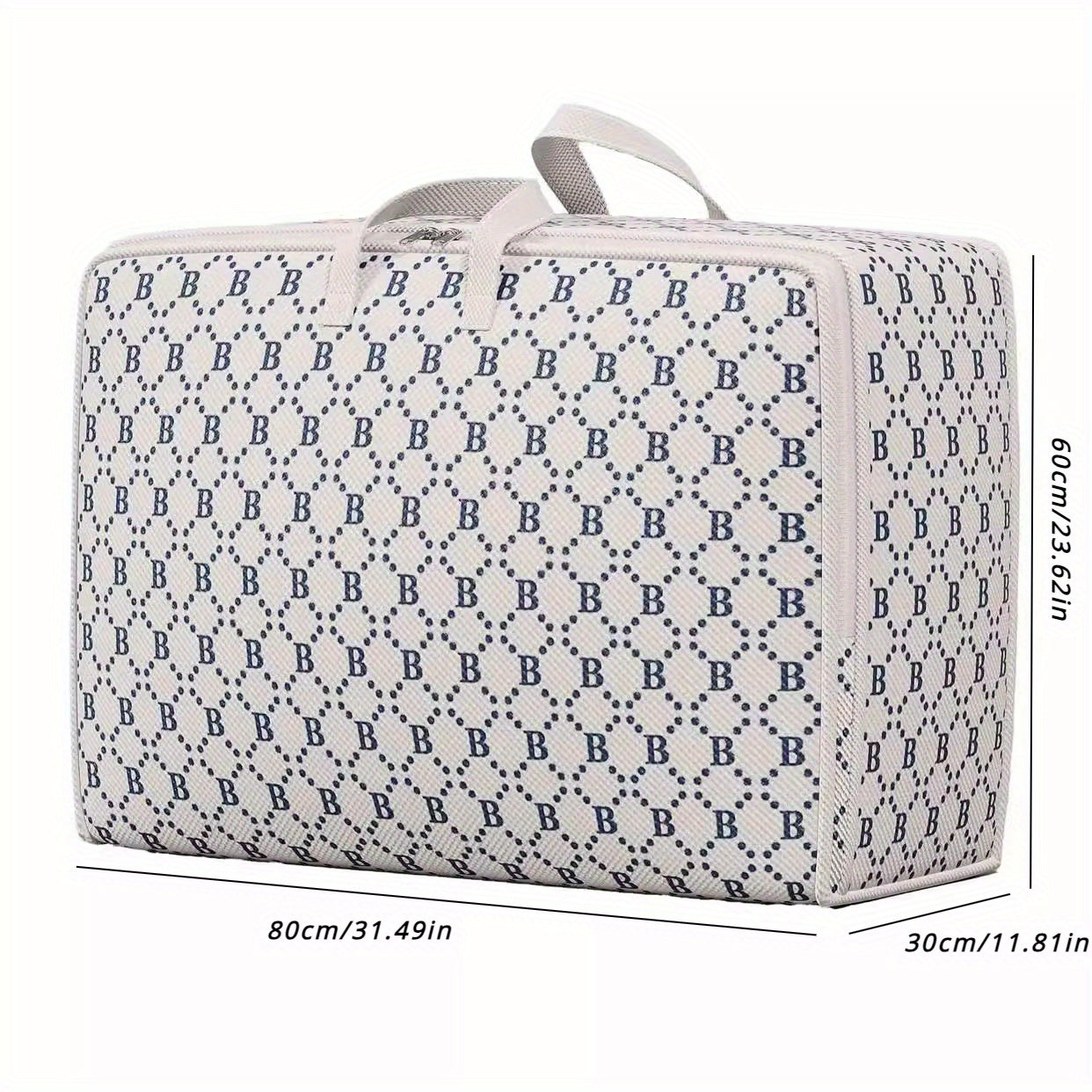 Cajas de almacenamiento impermeables con asas y organizador plegable con cremallera para ropa, mantas y compras