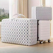 Cajas de almacenamiento impermeables con asas y organizador plegable con cremallera para ropa, mantas y compras