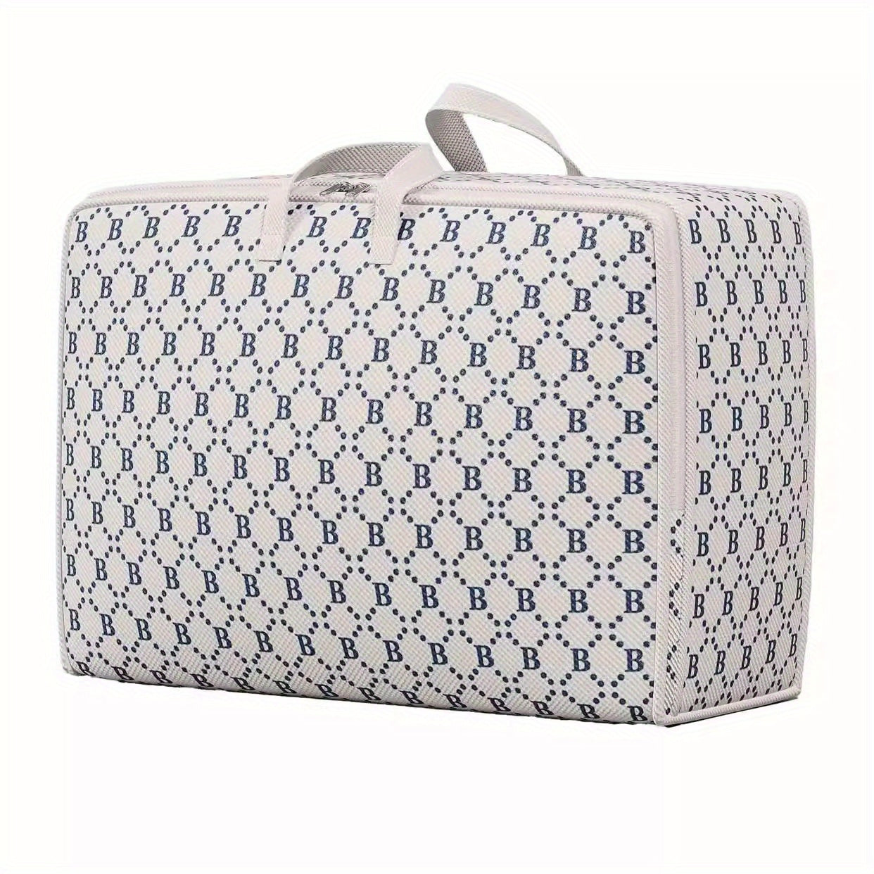 Cajas de almacenamiento impermeables con asas y organizador plegable con cremallera para ropa, mantas y compras