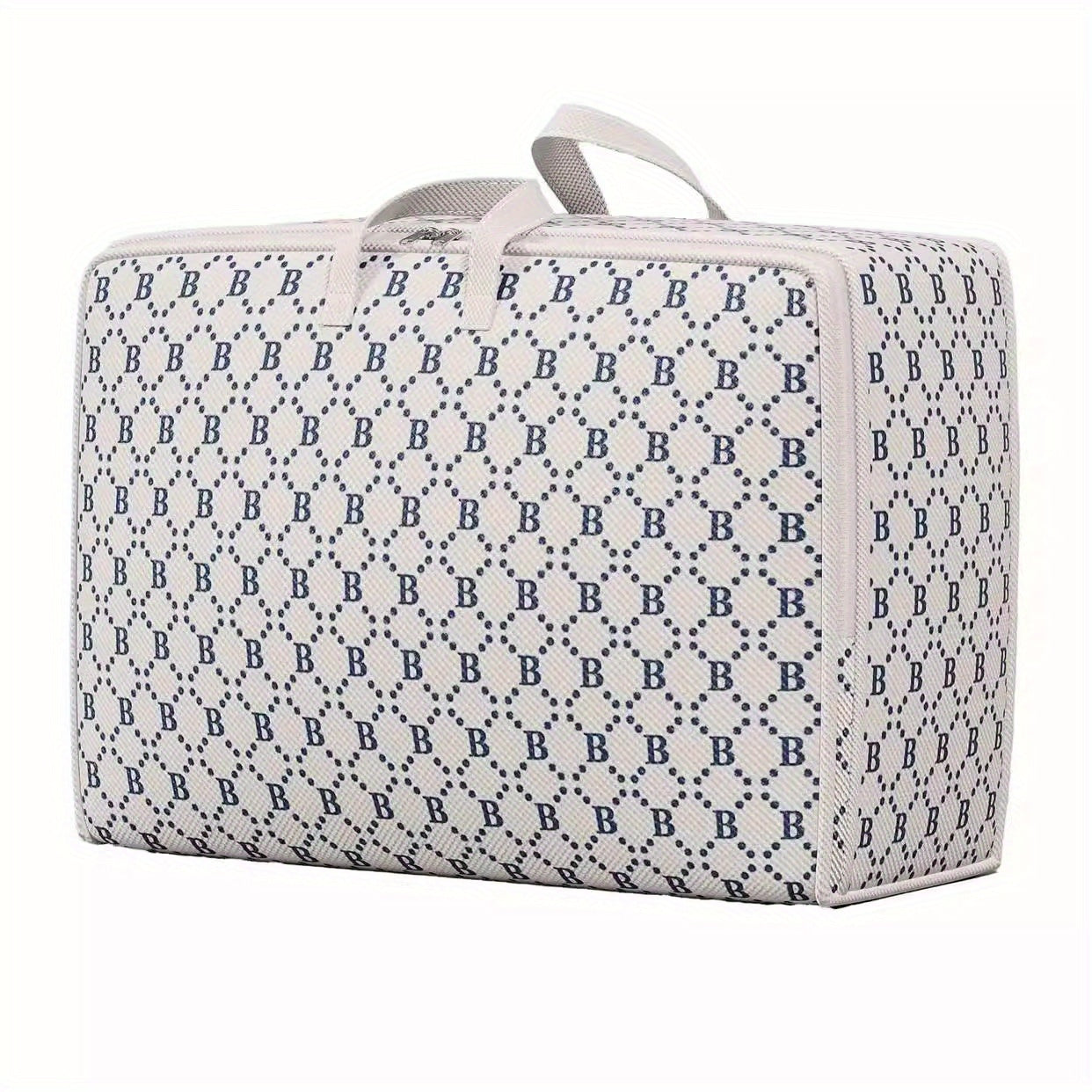 Cajas de almacenamiento impermeables con asas y organizador plegable con cremallera para ropa, mantas y compras