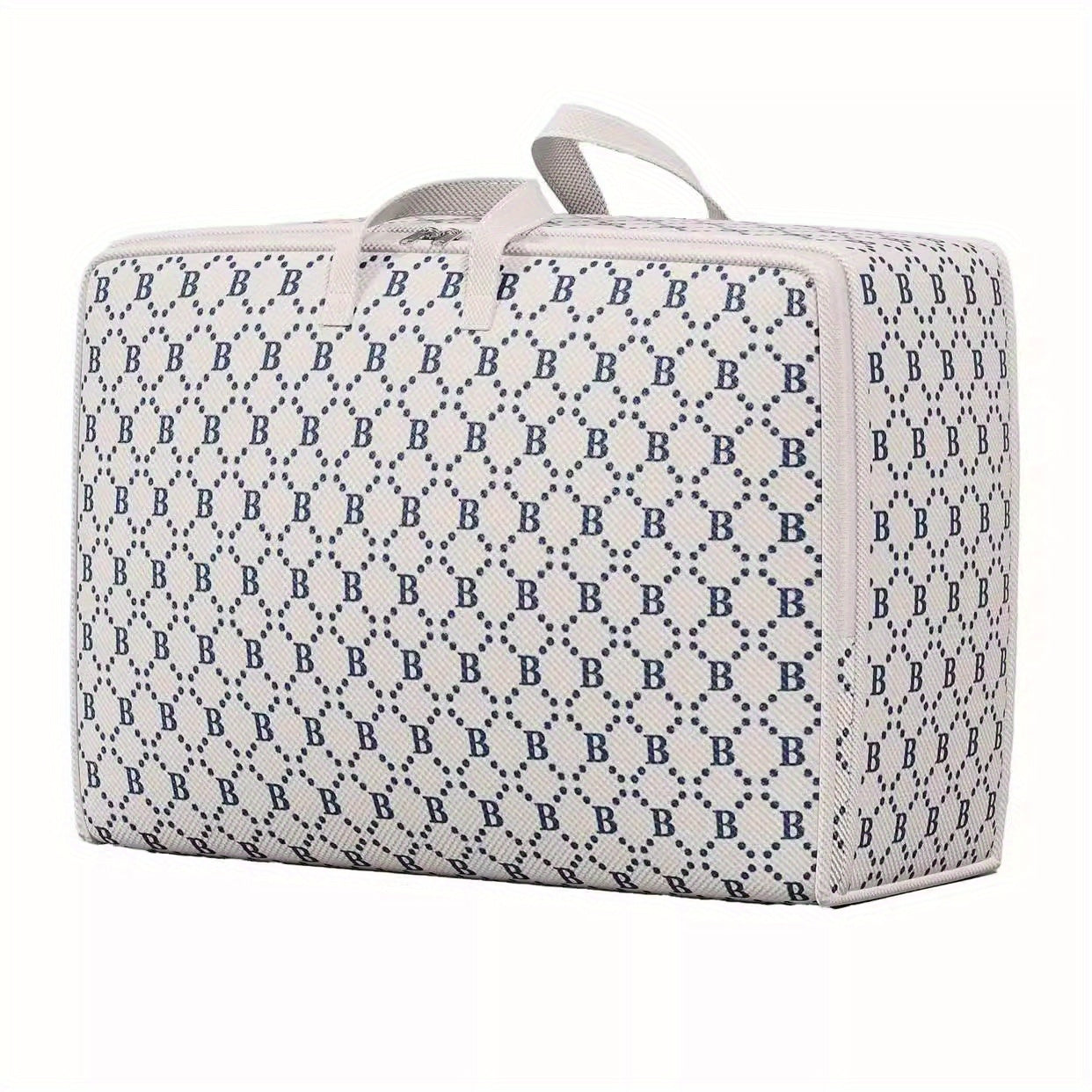 Cajas de almacenamiento impermeables con asas y organizador plegable con cremallera para ropa, mantas y compras