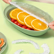 Juego de 100 tapas de plástico grandes sin BPA con cortador deslizante para la conservación de alimentos