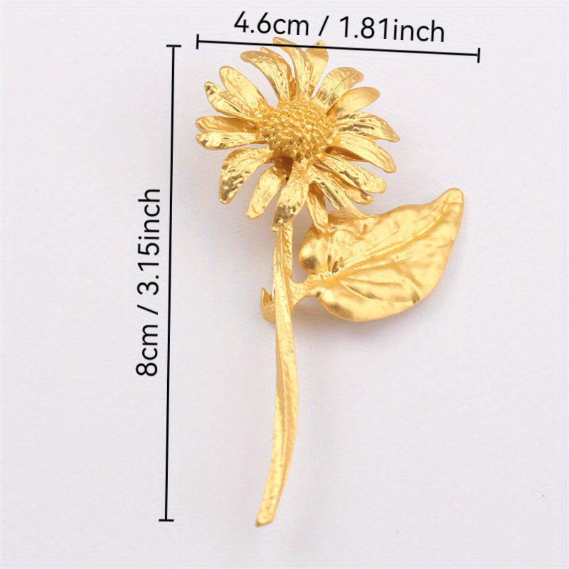 Zamonaviy Emal Gul Brosh - Bayram Mavsumiga, Sayohatga va Har Kunlik Nafislikka Ideal | Kiyimlar, sumkalar va bosh kiyimlar uchun ko'p funksiyali aksessuar