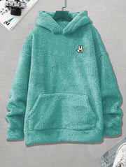 Plus Size Men's Casual Hoodie Large Double-Hood Plush Letter Design