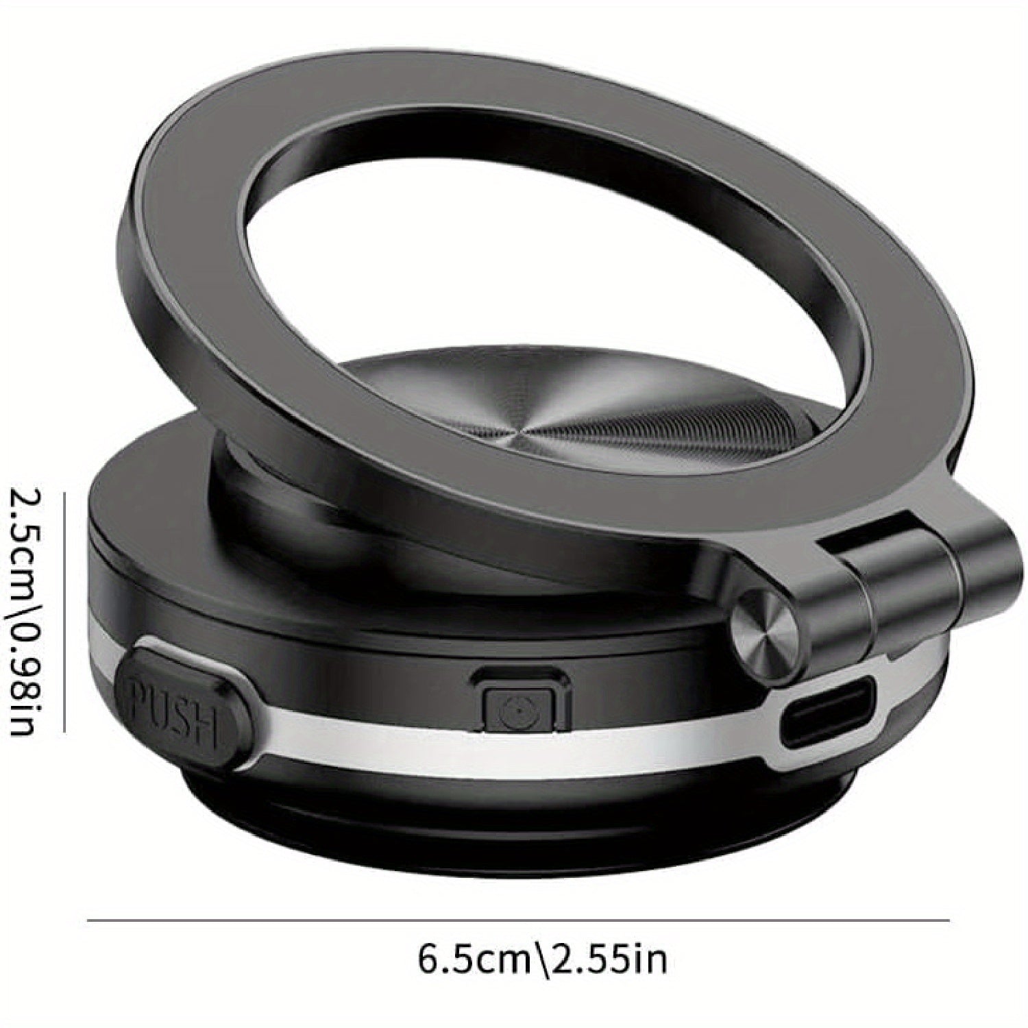 Magnetic Car Phone Mount 360° Rotation Strong Grip Universal Fits iPhone Android