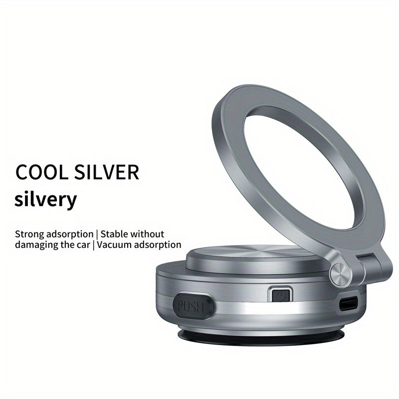 Magnetic Car Phone Mount—360° Rotation, Strong Grip, Universal Fit