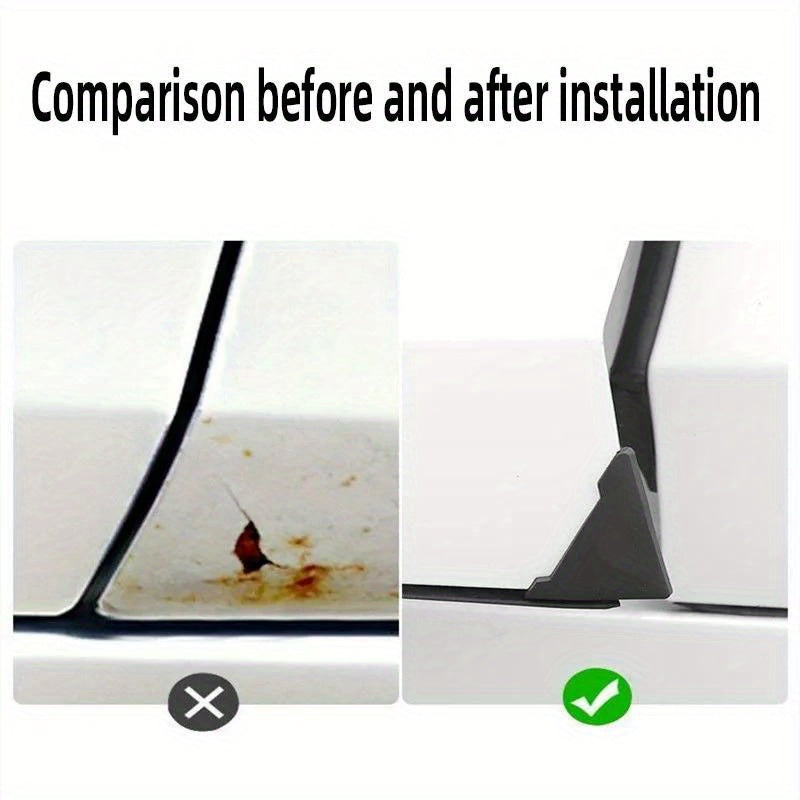 4 Pack Silicone Car Door Corner Protectors Auto Scratch Bumper Covers