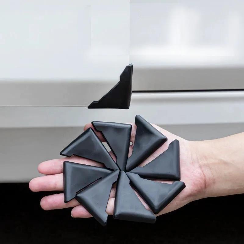 4 Pack Silicone Car Door Corner Protectors Auto Scratch Bumper Covers