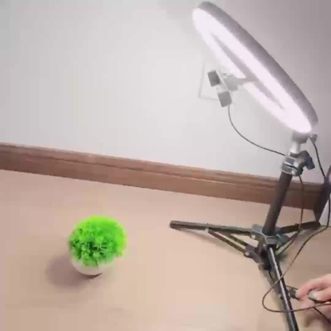 10 Inch LED Ring Light Kit with Tripod Stand for Selfies Live Streaming Photography and Makeup