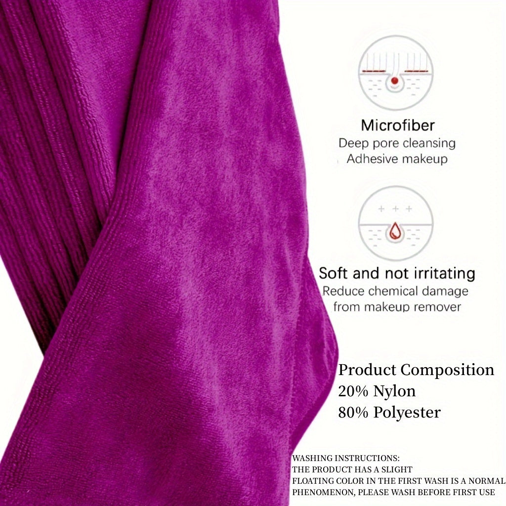 5-упаковка бордовых полотенец и тряпок, изготовленных из кожи-дружественного, безалкогольного ультратонкого волокна для всех типов кожи.