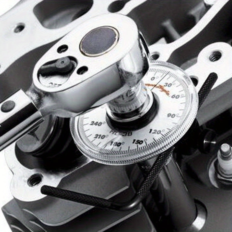 Llave dinamométrica y medidor de ángulo para un apriete preciso