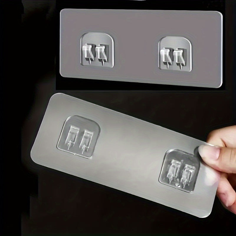 Juego de 2 soportes de pared resistentes con ganchos para organización en el hogar y la oficina