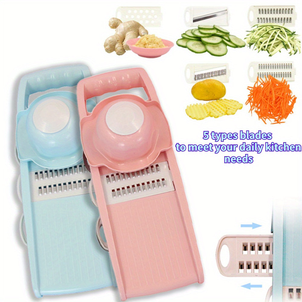 Juego de 7 cortadores manuales de verduras para rebanar y picar herramientas de cocina