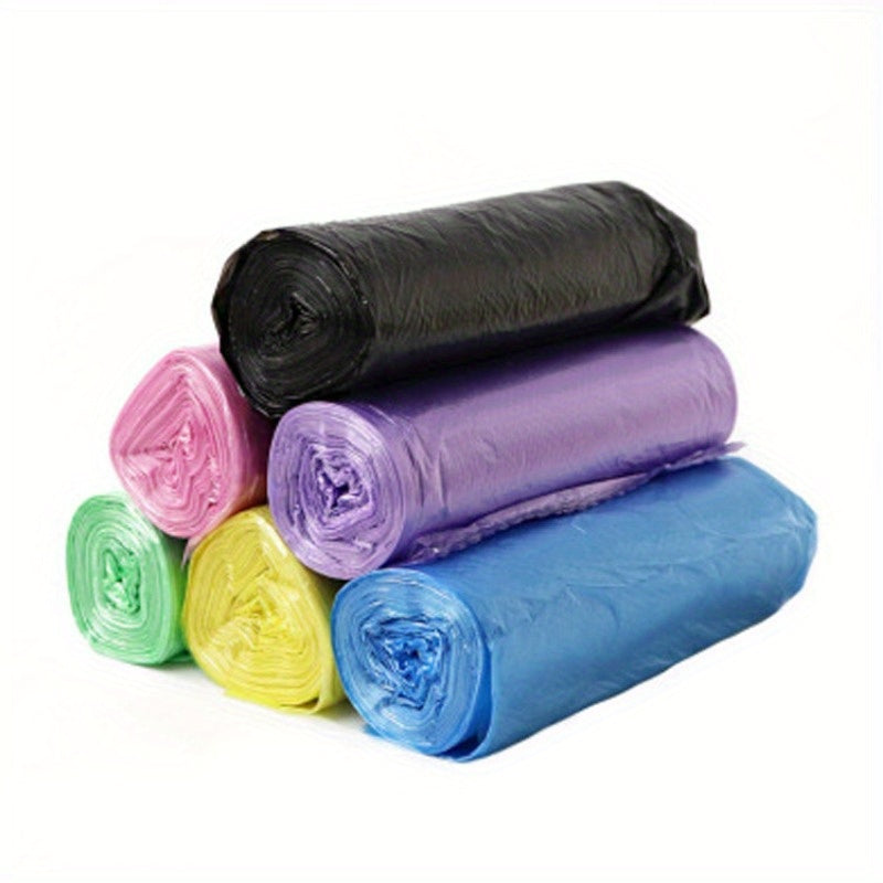 75 Pieces Kitchen Household Flat Mouth Garbage Bags Thickened Sorting Plastic Bags 5 Rolls