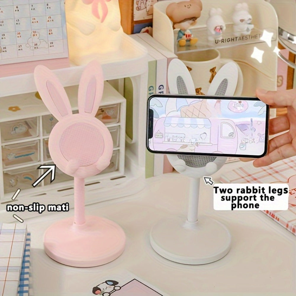 Rabbit Ears Phone Stand Desktop Holder Selfie Support Universal Smartphone Support