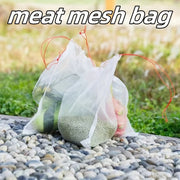 Ovqat va quritish panjaralari uchun 5 ta Nilon tarmoq saqlash sumkasi to'plami