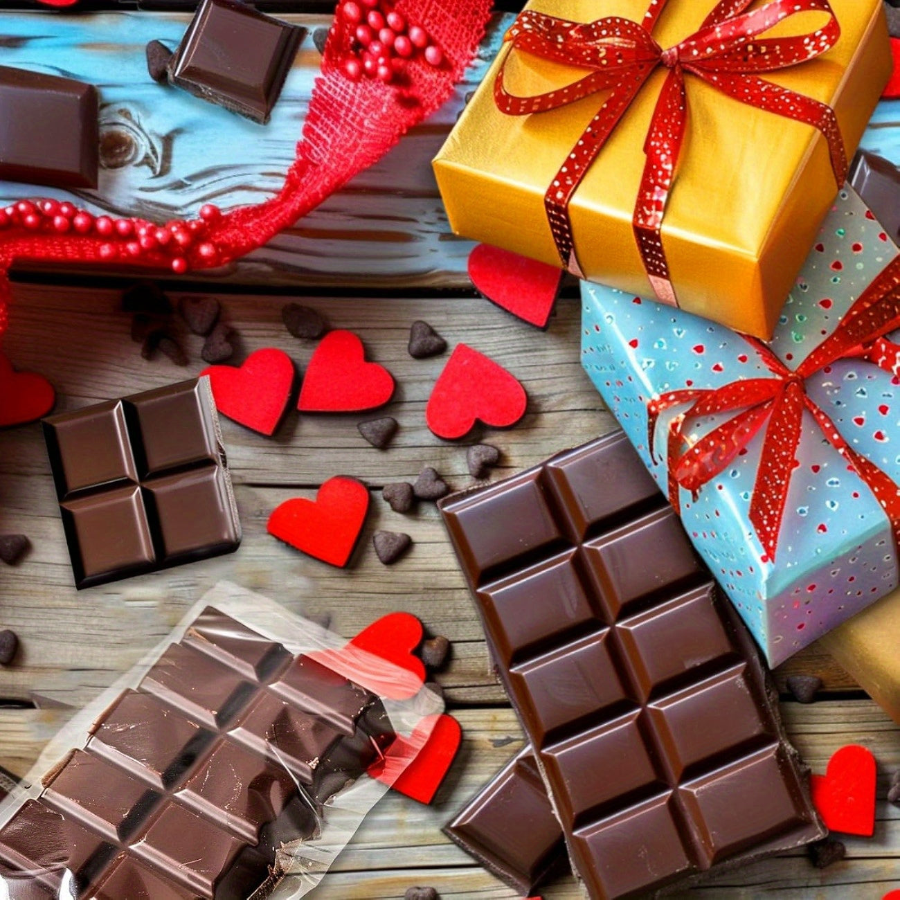 Rectangular Silicone Mold Set 6-Cavity Non-Stick Chocolate Making Tool