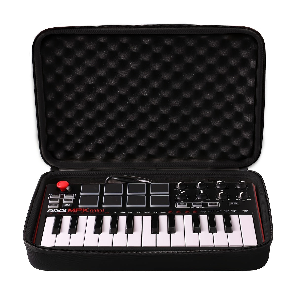 Hardshell EVA Protective Case for 25-Key USB MIDI Controllers Black