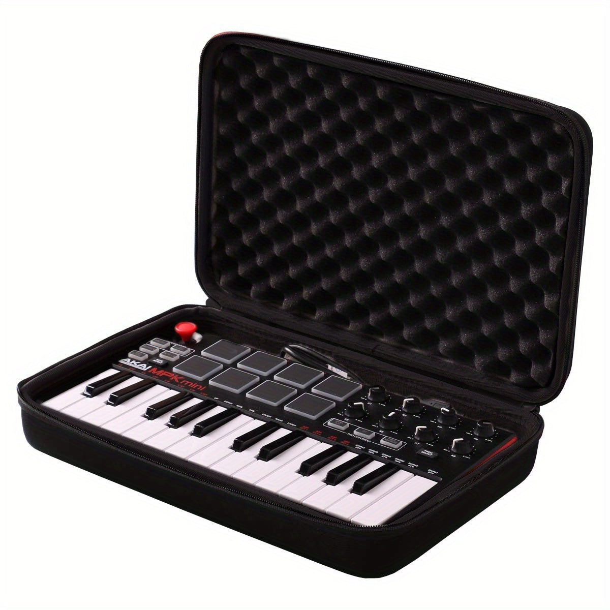 Hardshell EVA Protective Case for 25-Key USB MIDI Controllers Black