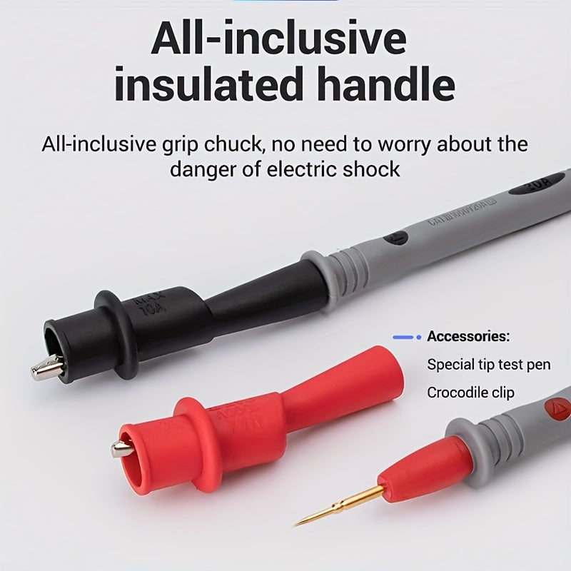 Crocodile Test Clip Double Insulated Silicone Rubber 2mm CAT III 1000V