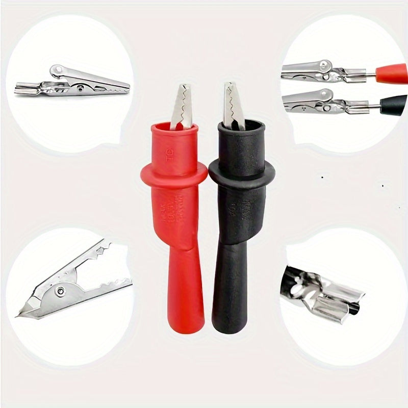 Crocodile Test Clip Double Insulated Silicone Rubber 2mm CAT III 1000V