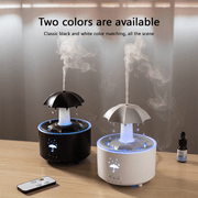 Rotating Humidifier with Mist Output and Colorful Lights for Bedroom and Office