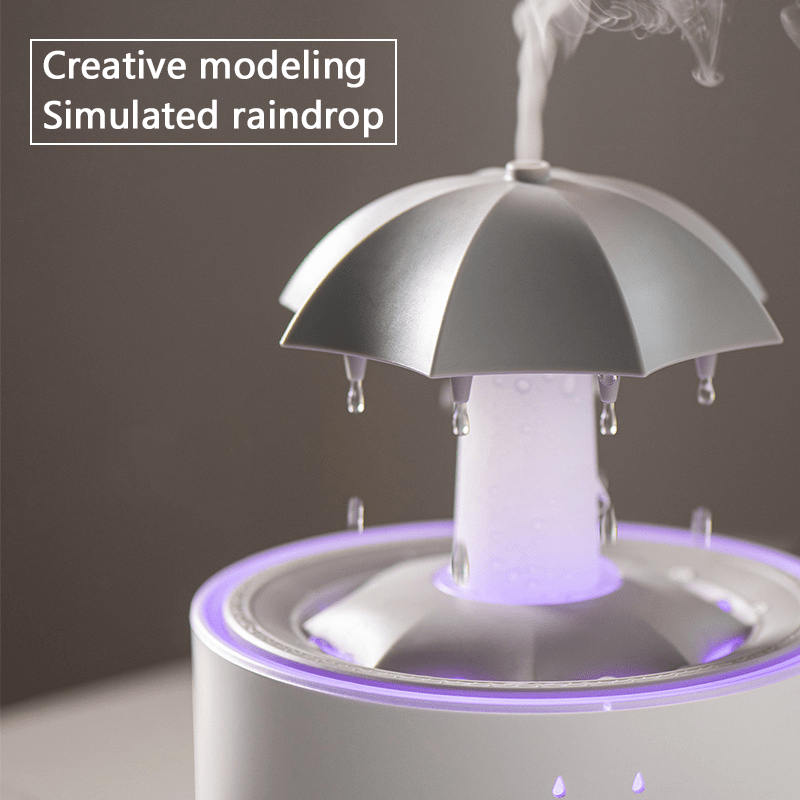 Rotating Humidifier with Mist Output and Colorful Lights for Bedroom and Office