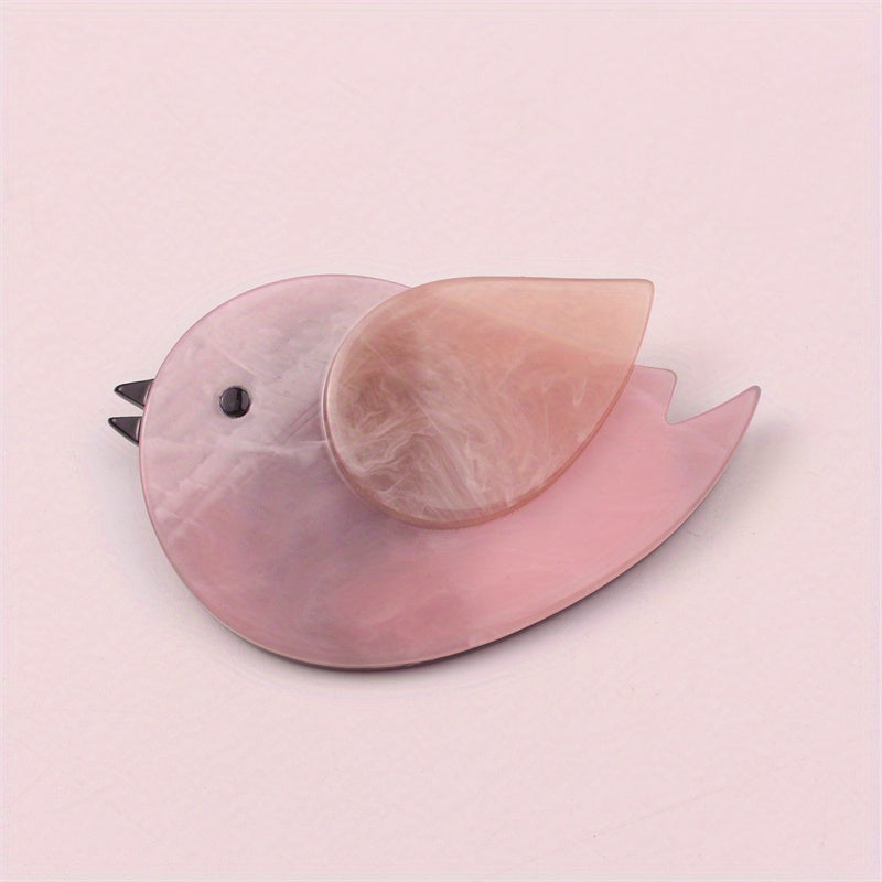 Acrylic Bird Brooch Pin for Dresses Animal-Shaped Jewelry Minimalist Style