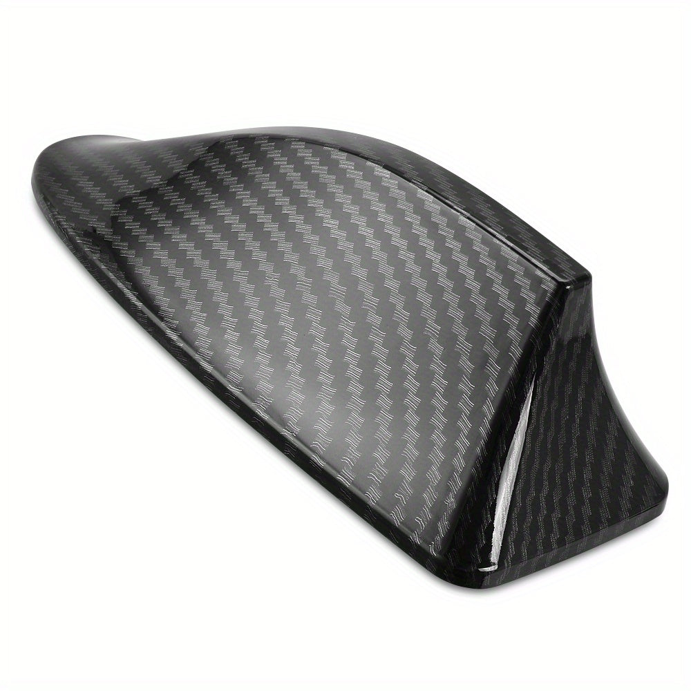 Car Carbon Fiber Look Shark Fin Antenna Enhanced Radio Signal