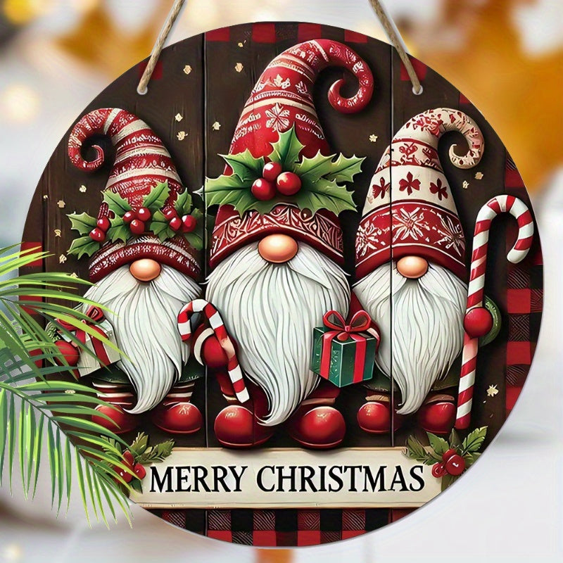 Christmas Santa Claus Wreath for Holiday Decoration