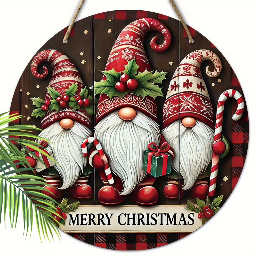 Corazón de Santa Claus de Navidad para decoración festiva