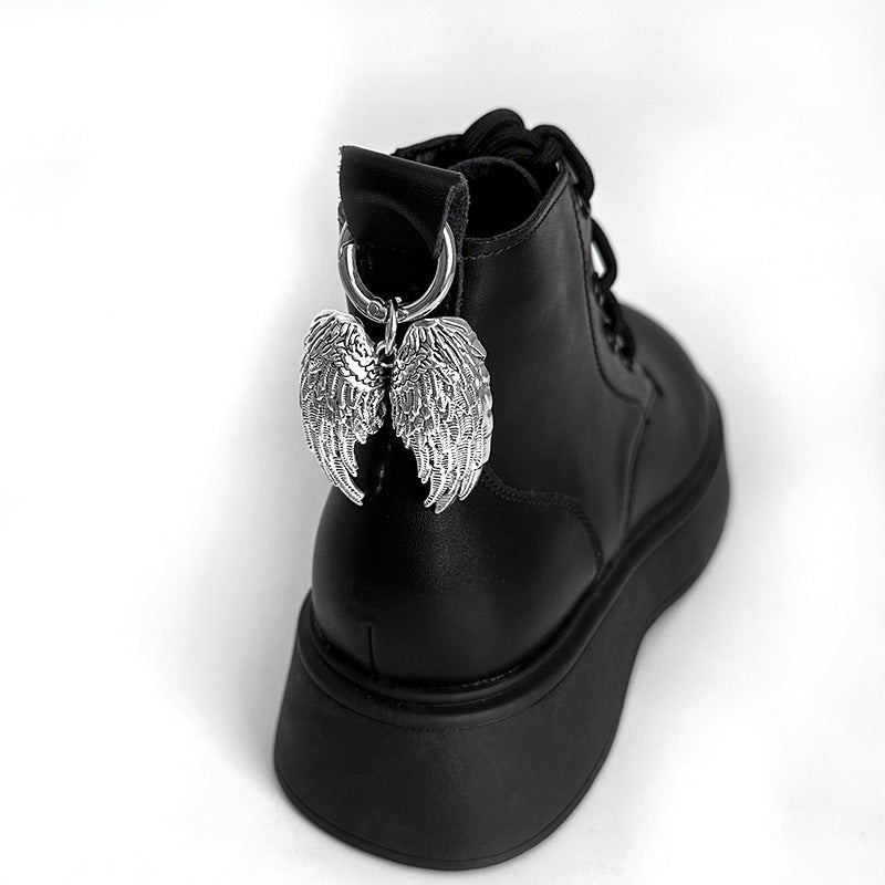 Unisex Zinc Alloy Angel Wing Shoe Charm for Boots Removable Decoration