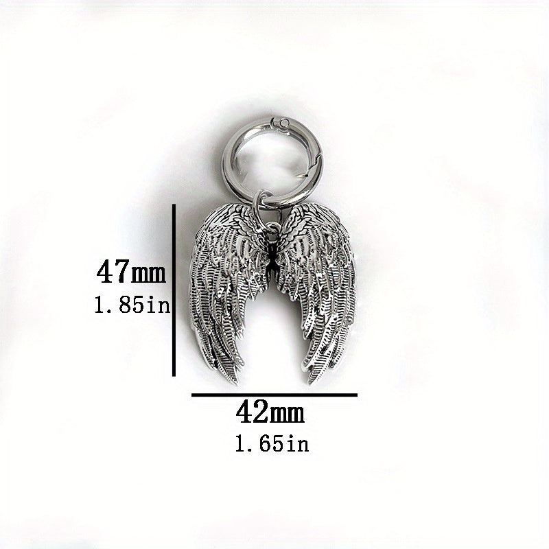 Unisex Zinc Alloy Angel Wing Shoe Charm for Boots Removable Decoration