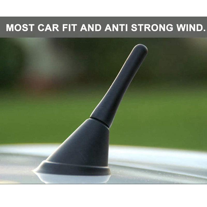 Black Car Antenna 6.5cm Durable Plastic Radio Signal Booster
