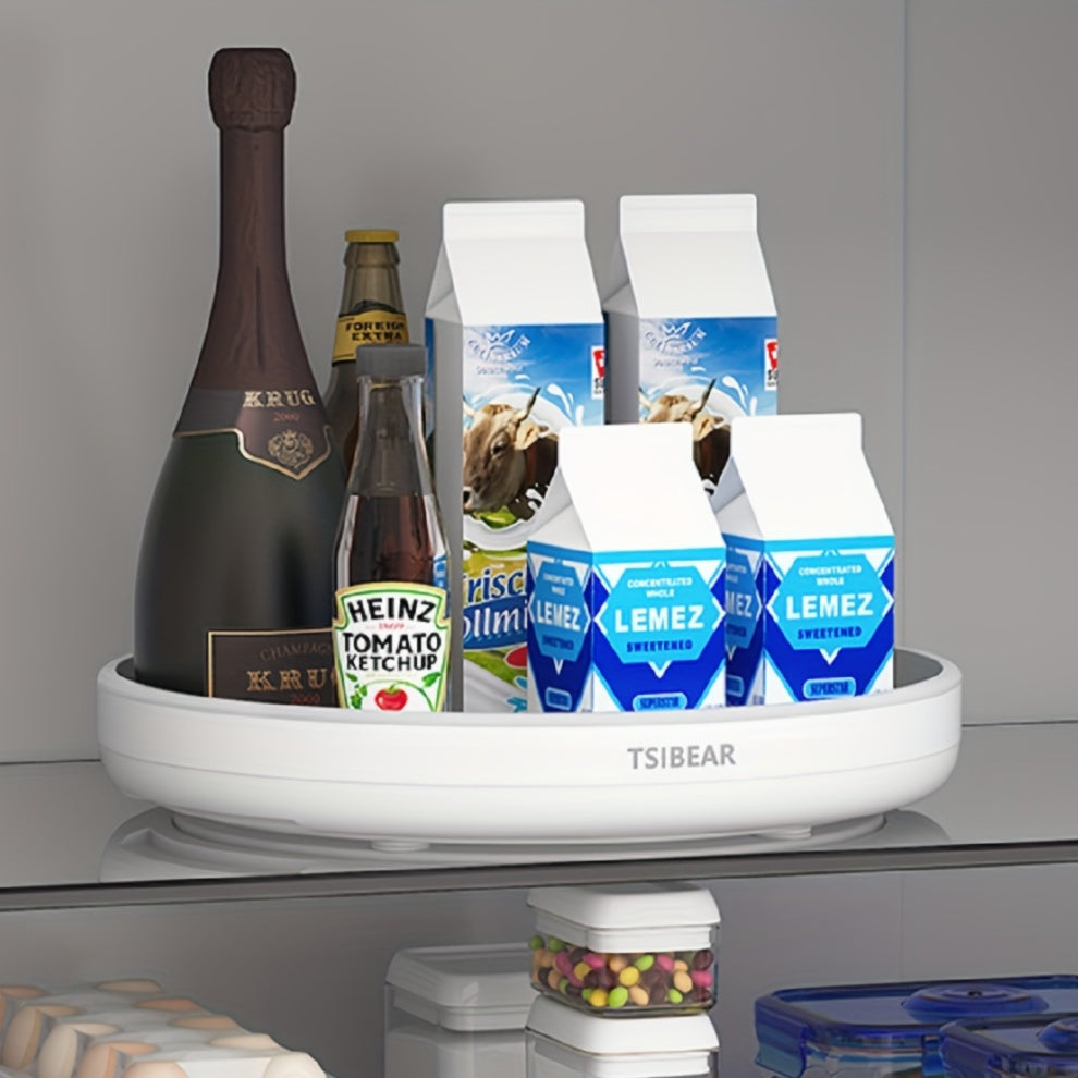 Organizador de cocina, plato giratorio Lazy Susan para botellas de condimentos y frutas, rotación de 360°