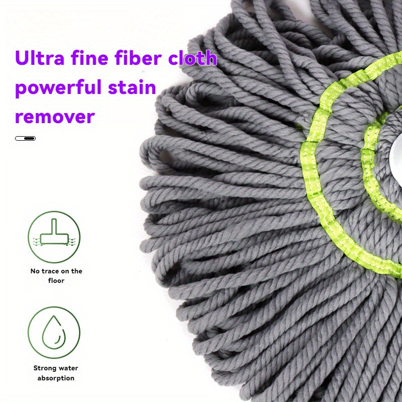 Oson siqish ipli mopu yotoqxona, hammom, hojatxona va yashash xonasi tozalash uchun ideal; ko'p yuzali nam/quruq foydalanish uchun super singdiruvchi mikrofiber, o'z-o'zidan aylanuvchi chang olib tashlash vositasi