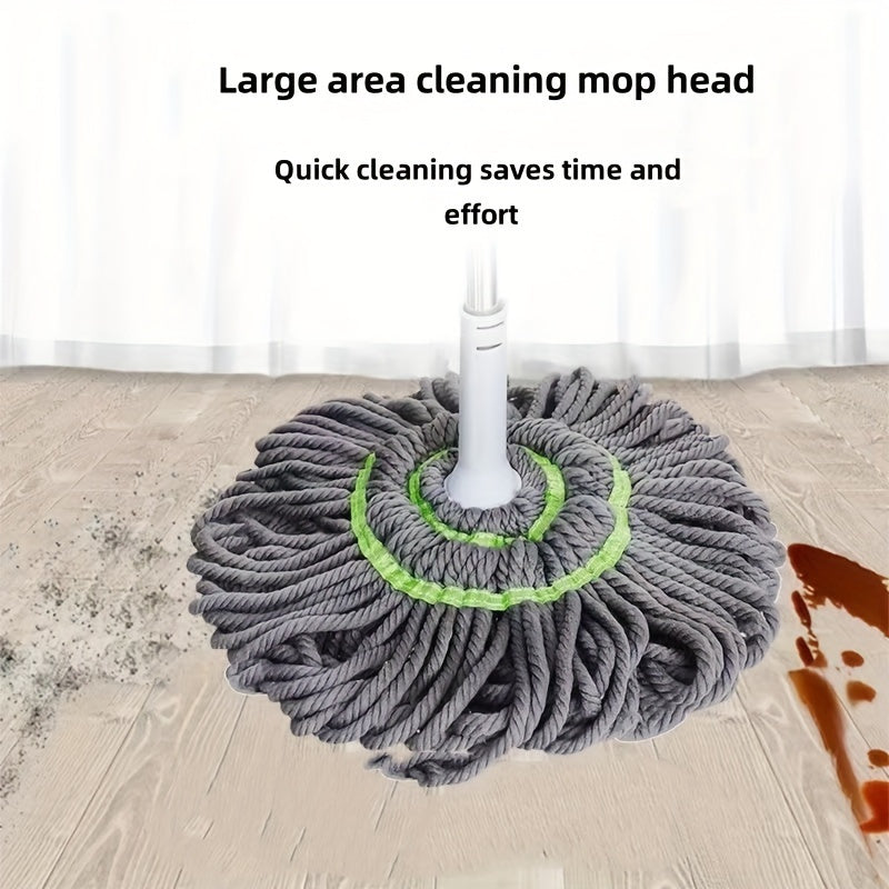 Oson siqish ipli mopu yotoqxona, hammom, hojatxona va yashash xonasi tozalash uchun ideal; ko'p yuzali nam/quruq foydalanish uchun super singdiruvchi mikrofiber, o'z-o'zidan aylanuvchi chang olib tashlash vositasi