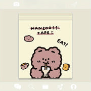 Set of 10 Mini Adhesive Trash Bags for Car Office Home with Cartoon Designs