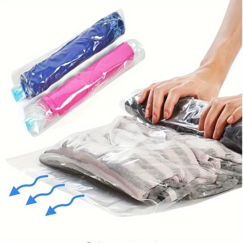 Set of 3 Space-Saving Compression Packing Bags for Travel and Home Storage