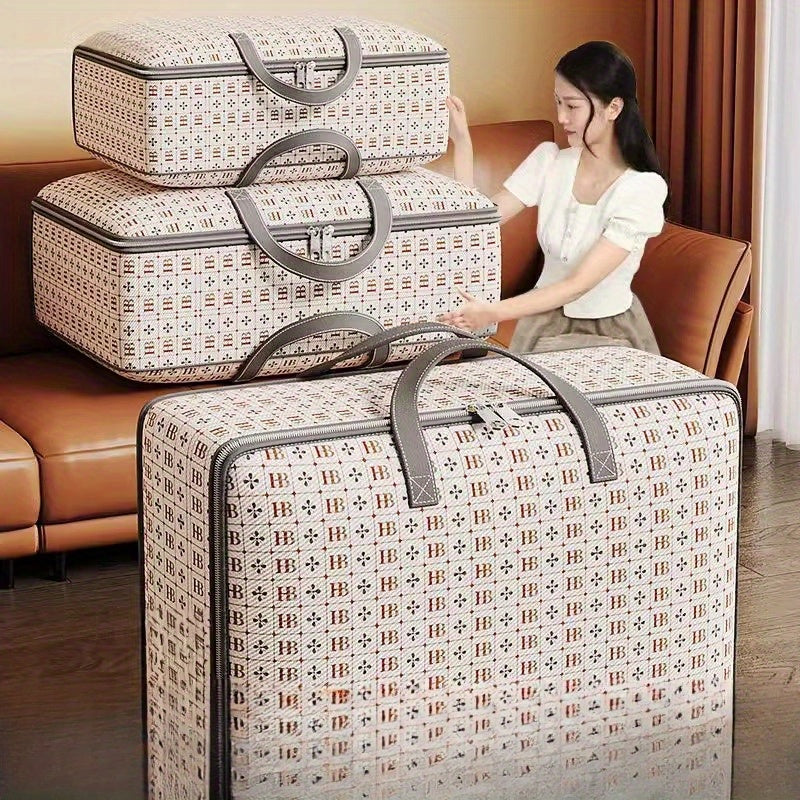 Bolsa de almacenamiento rectangular con cierre de ala de búho, a prueba de agua y moho, para ropa y organización del hogar