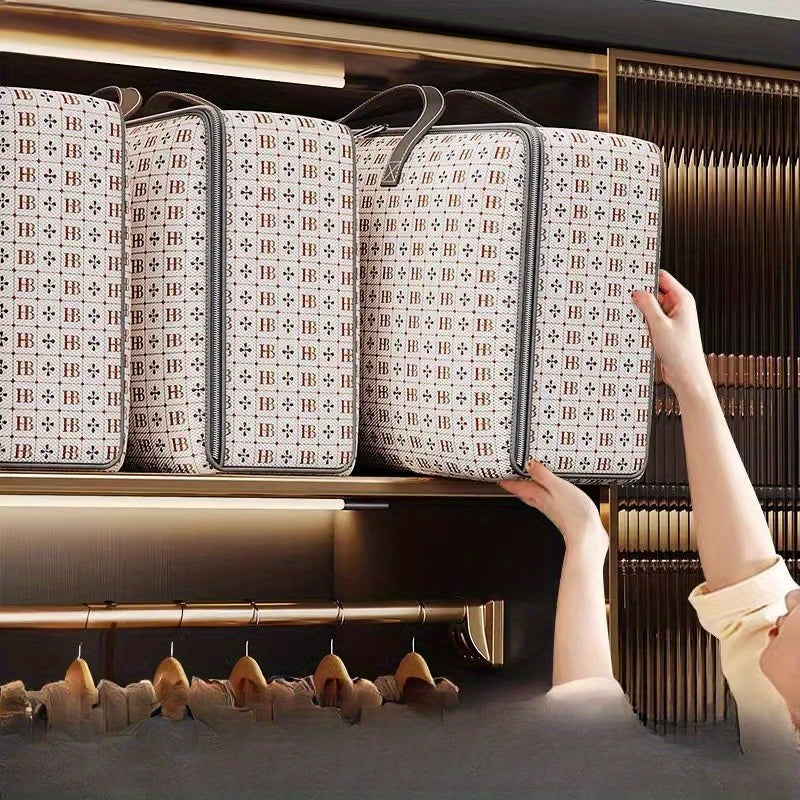 Rectangle Storage Bag with Owl Wing Closure Waterproof Moldproof for Clothing and Home Organization