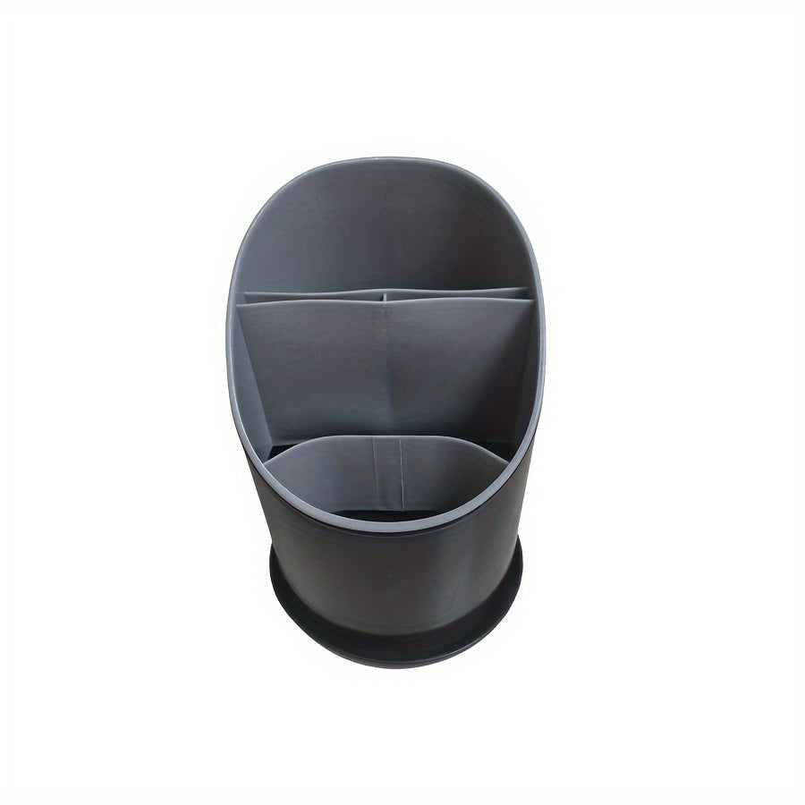 Kitchen Utensil Organizer Storage Box with Drain Cage for Chopsticks and Utensils