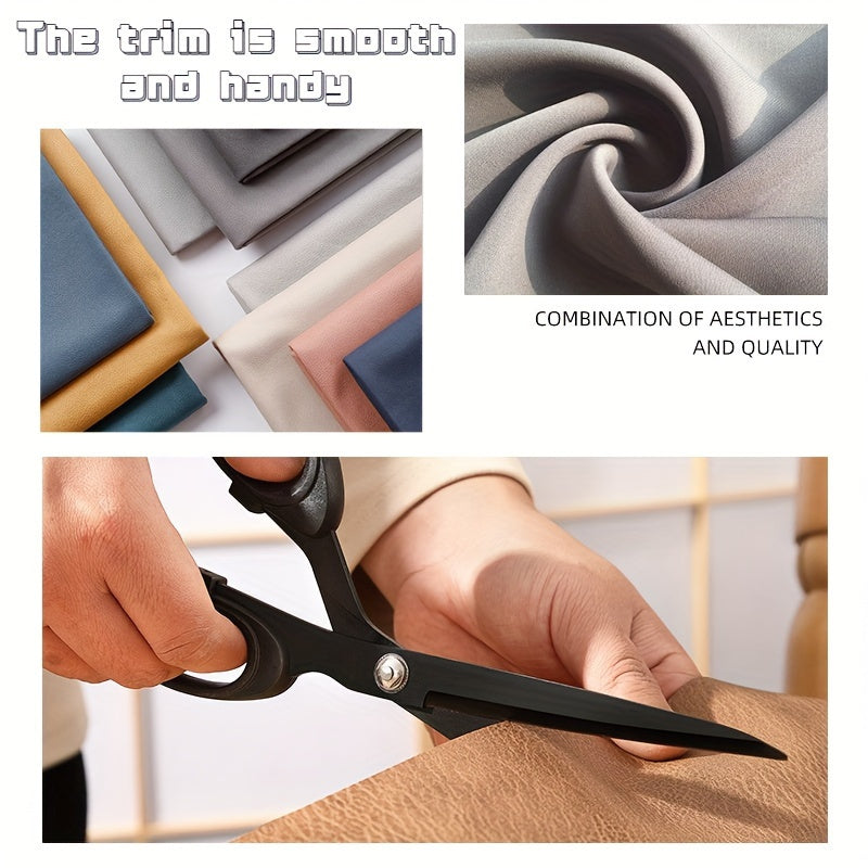 8 dyuymli zanglamaydigan po'latdan tayyorlangan tikuvchining kesgichlari, aniq va chidamli, tikuv va hunarmandchilik uchun, qora tutqich