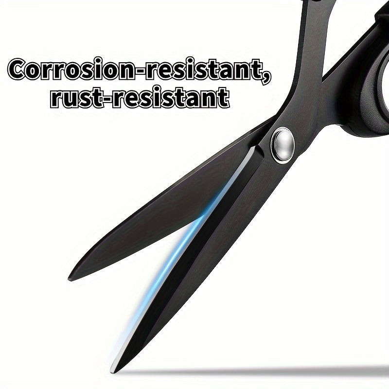 8 dyuymli zanglamaydigan po'latdan tayyorlangan tikuvchining kesgichlari, aniq va chidamli, tikuv va hunarmandchilik uchun, qora tutqich