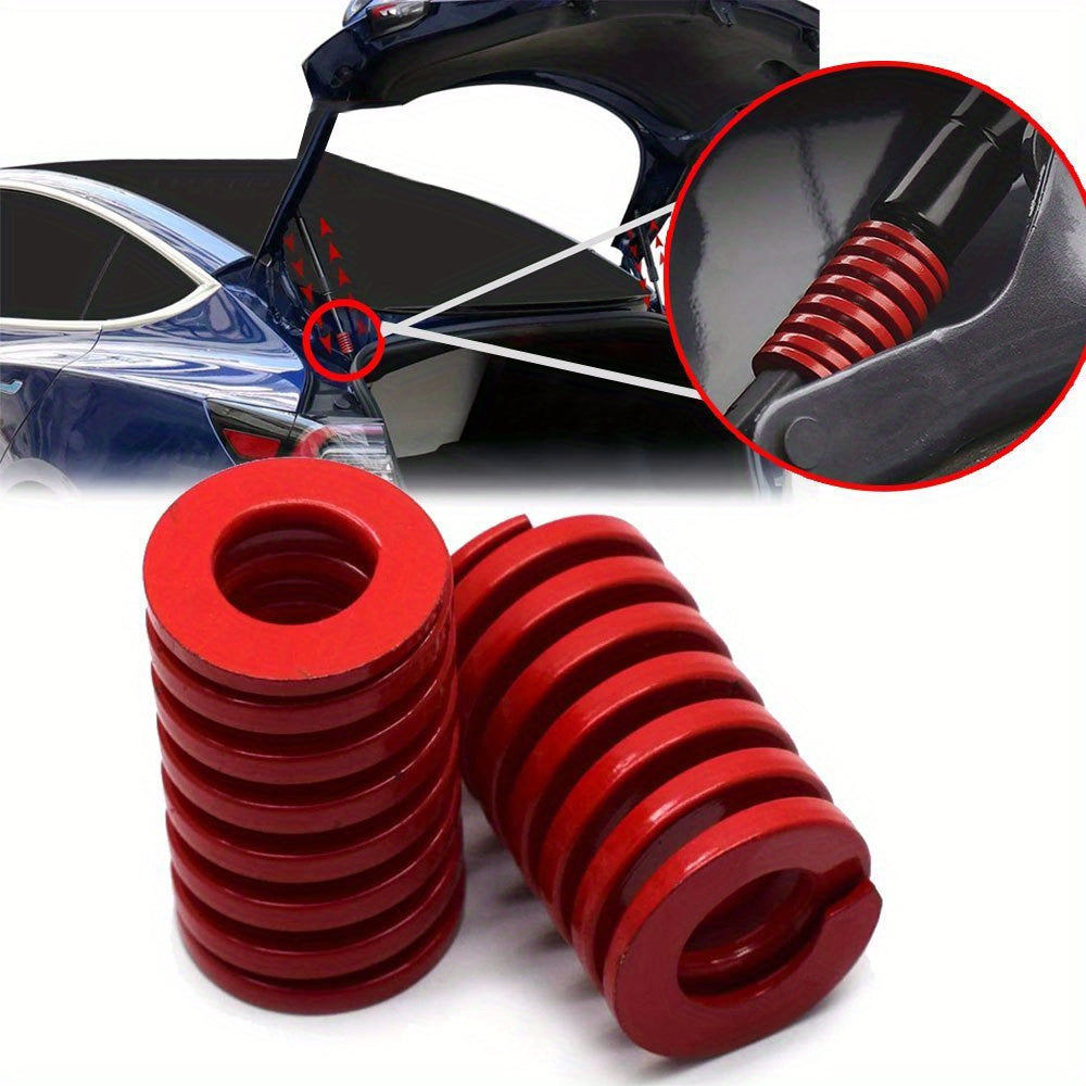 2 Pieces Red Iron Rear Trunk Lift Support Bars for Tesla Model 3