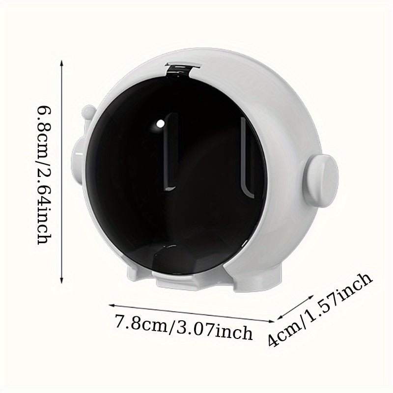 Wall-Mounted Toothbrush Holder for Electric and Manual Brushes with Dust Cover